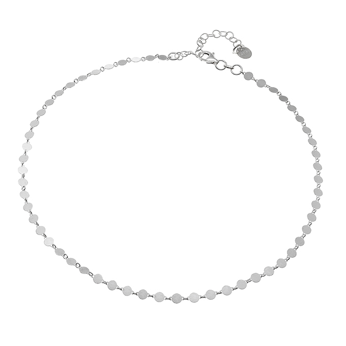 Collana catena con medagliette 40+5cm estensione(1pz)