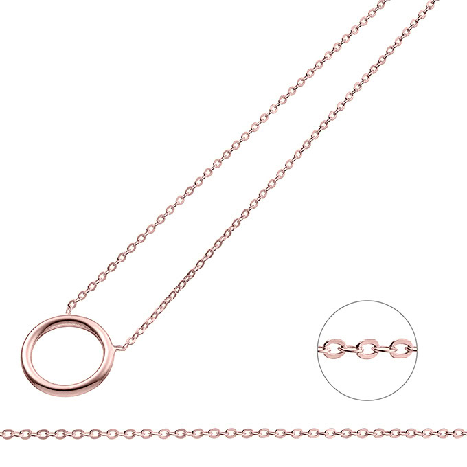 Sterling Silver Pink Gold 1 MICRON