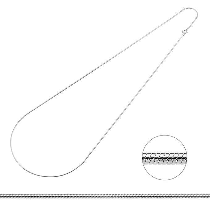 Catenina Coda di topo 1,1mm 60cm (1pz)