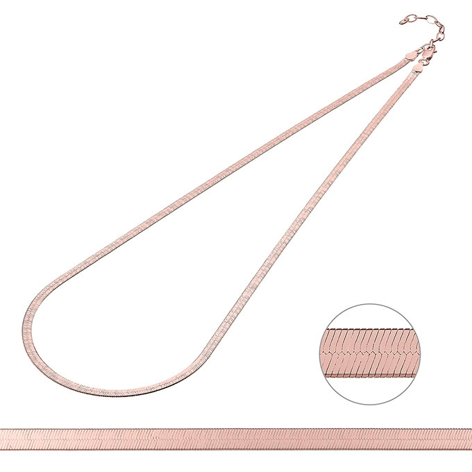 Sterling Silver Pink Gold 1 MICRON