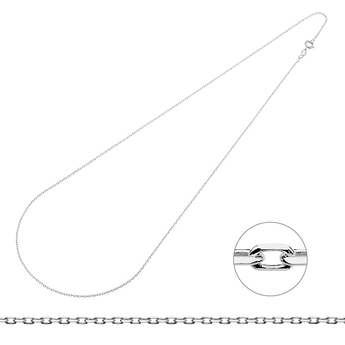 Ankerkette facettiert 1,5mm 90cm (1Stk)