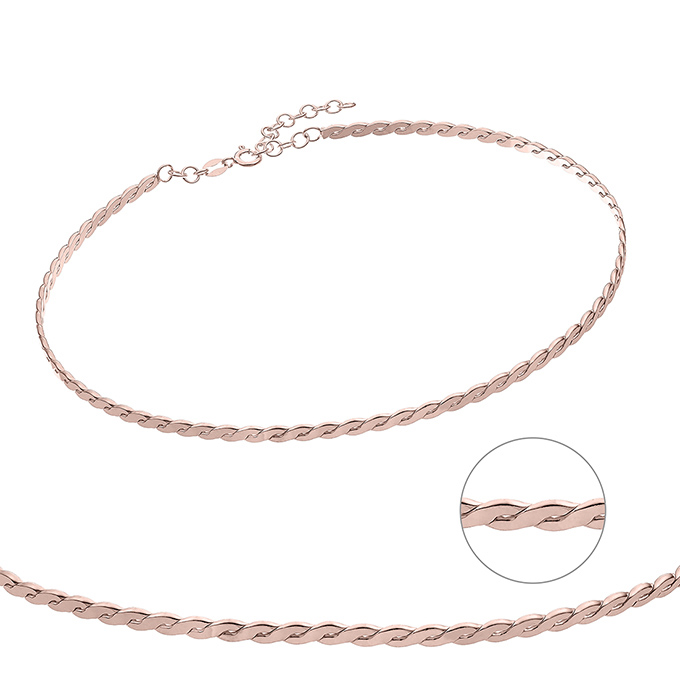 Sterling Silver Pink Gold 1 MICRON