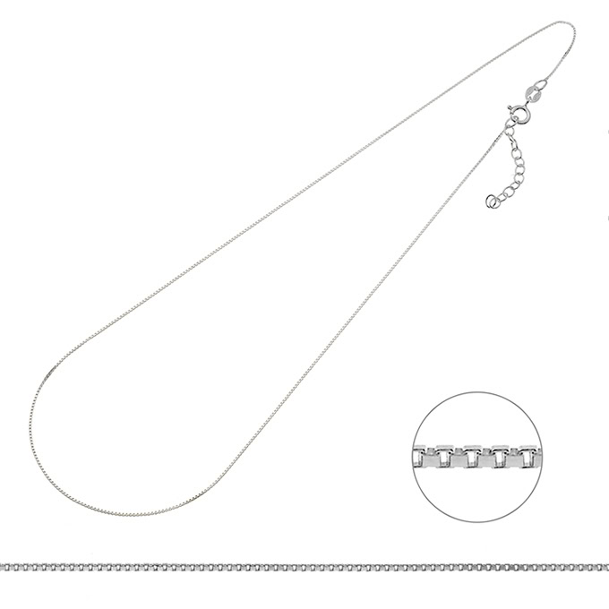 Venezianer Kette 0,6mm 40+3cm Verlängerung (1Stk)