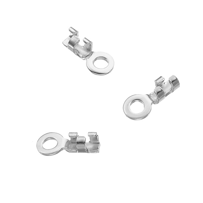 Finali pressione 0,8mm 3 clips con anello (circa 200pz)