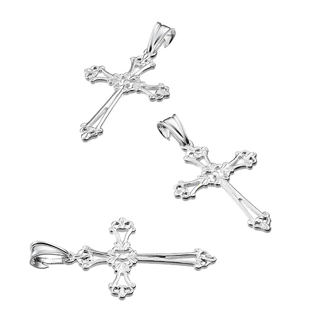 30mm baroque cross (5pcs)