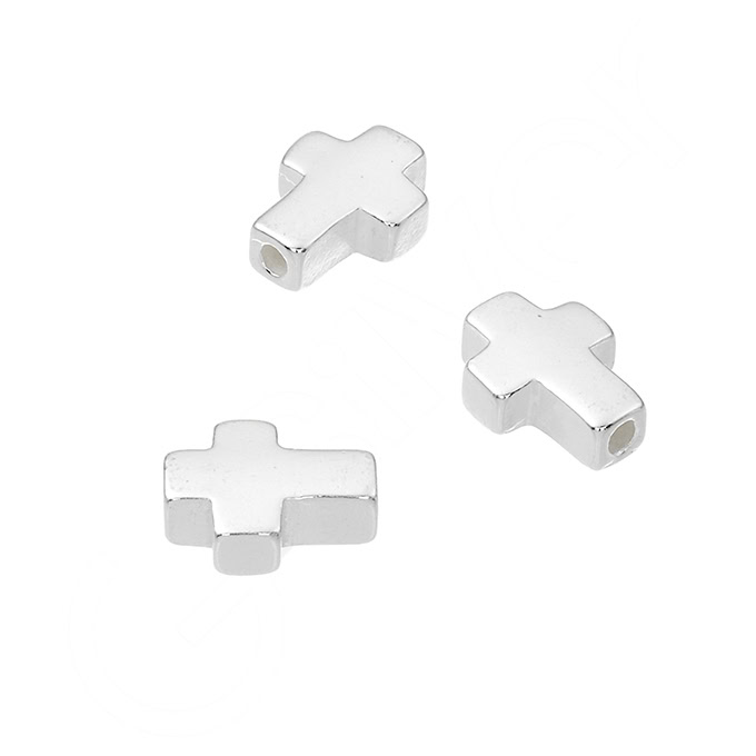 Cross 9x7mm with internal hole 1,4mm (10pcs)