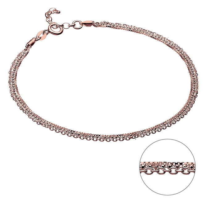 Sterling Silver Pink Gold 1 MICRON