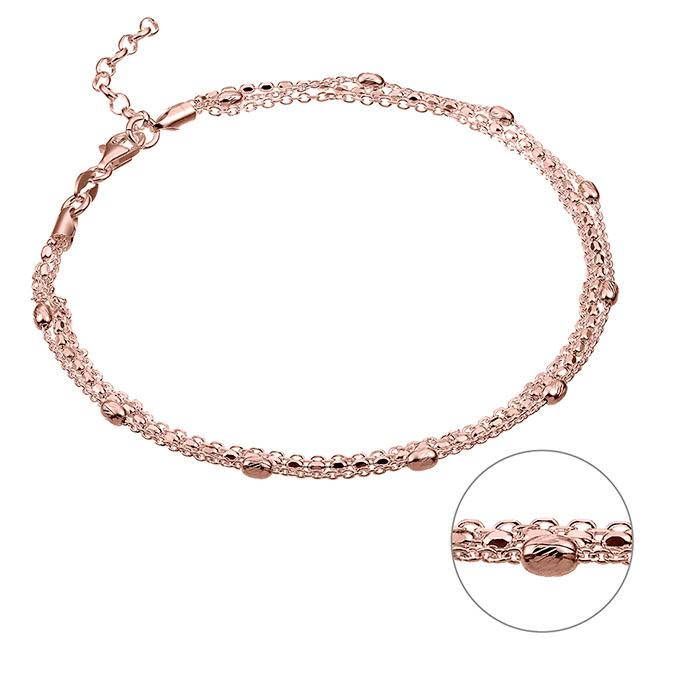 Sterling Silver Pink Gold 1 MICRON