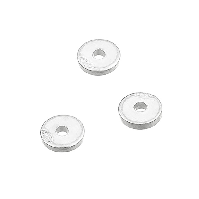 Disques rondelles 4mm trou central 1,1mm épaisseur 0,8mm (env. 20pcs)