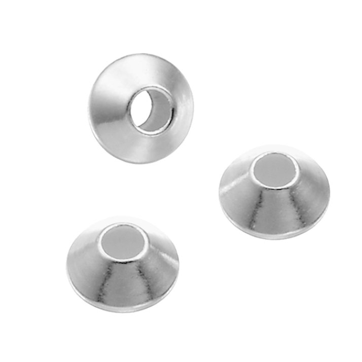 Trottole lisce 6mm foro 2,1mm (29pz)