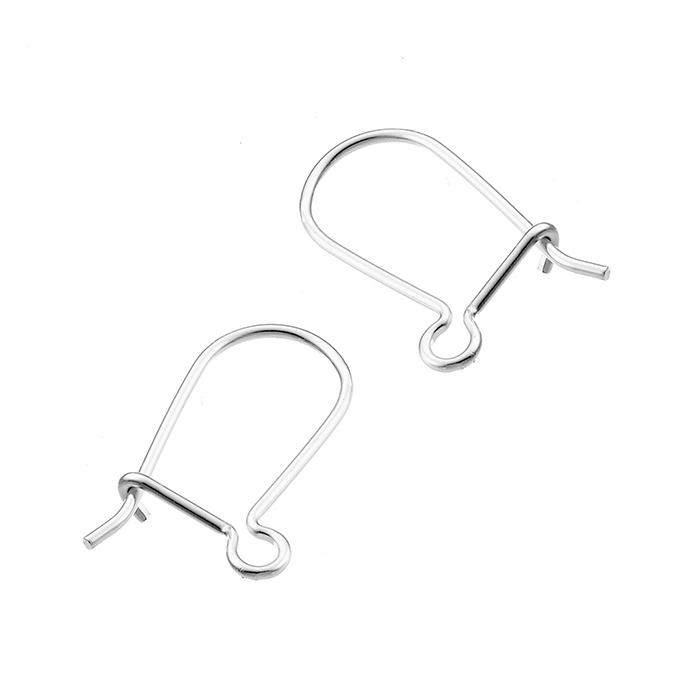 20mm thin lever back earring supports wire 1mm (approx. 10pairs)