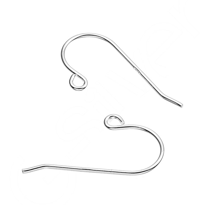 0,6mm wire hook earring supports (approx. 25pairs)