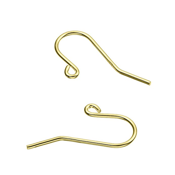 GOLDFILLED – Ohrhaken klein Draht 0,8mm (5Paare)