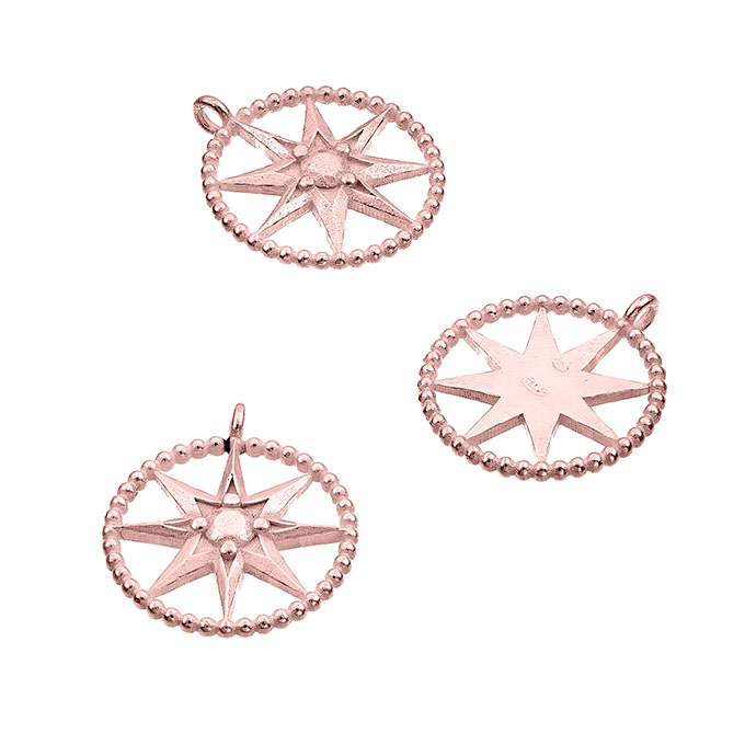 Sterling Silver Pink Gold 1 MICRON