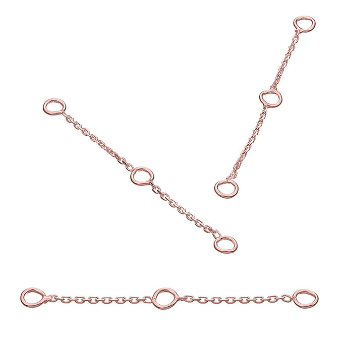 Sterling Silver Pink Gold 1 MICRON