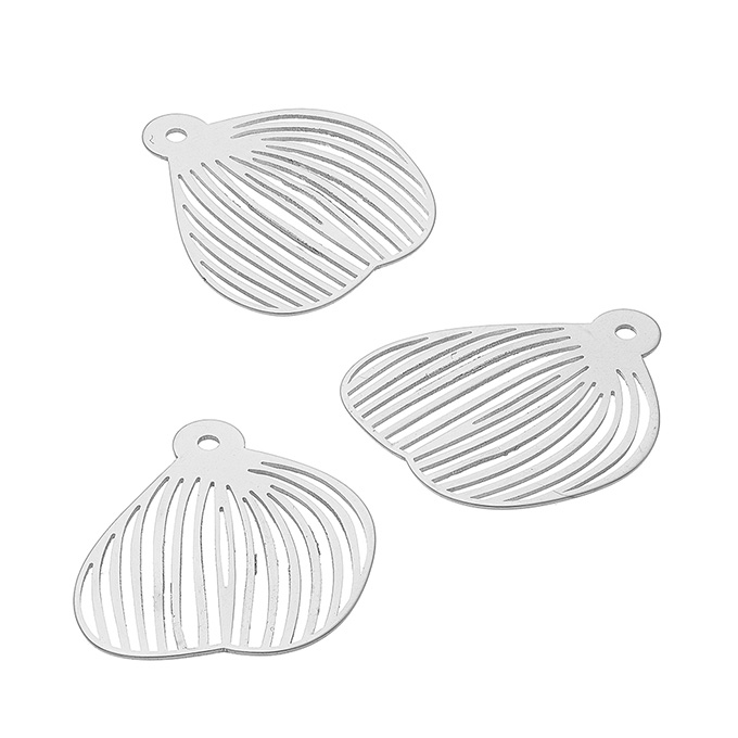 Leaf charms 21 x 18 mm (3pcs)