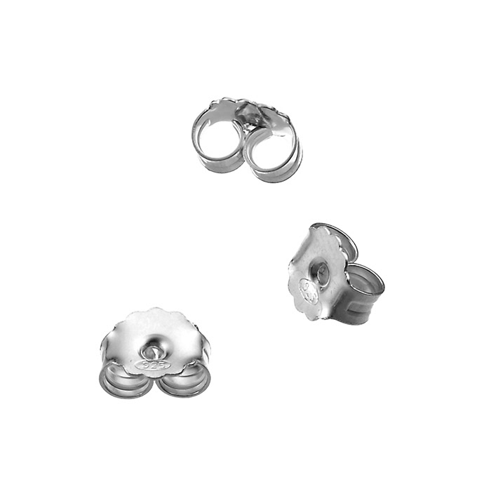 Sterling Silver White Rhodium