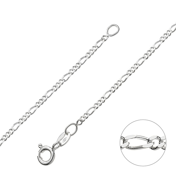 Figaro chain 1,7mm (1m) | G-Silver