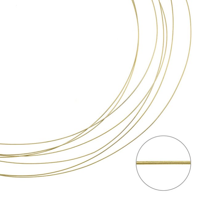 GOLDFILLED – Runder Draht 0,4mm biegsam (1m)