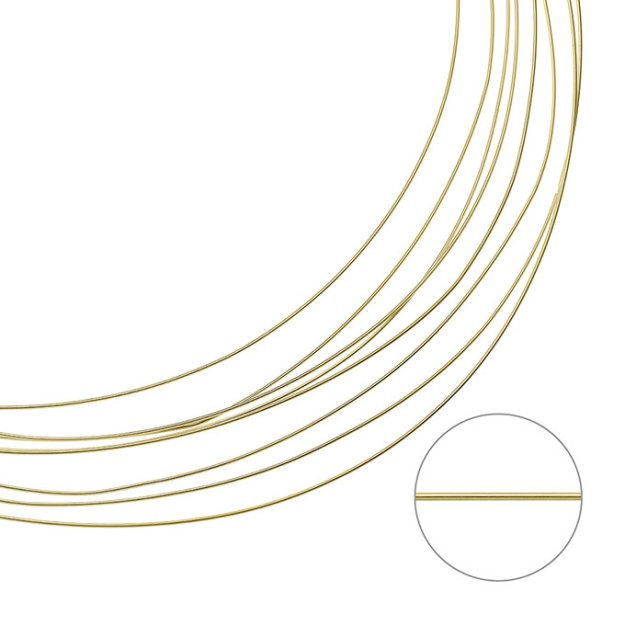 GOLDFILLED – Runder Draht 0,6mm biegsam (1m)
