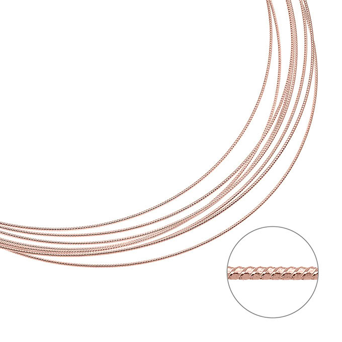 Sterling Silver Pink Gold 1 MICRON