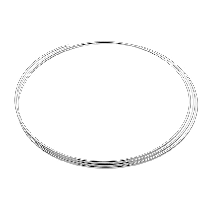 Filo spirale liscio 0,9mm diam. int. 63mm per bracciale (1pz=3 giri)