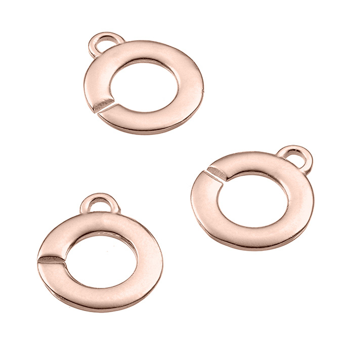 Sterling Silver Pink Gold 1 MICRON