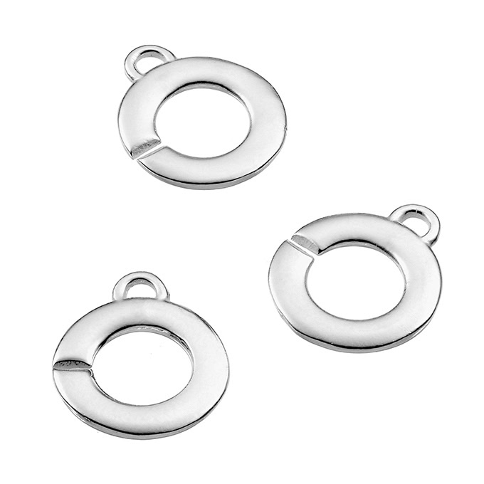 Handcuff clasps 12,7mm with closed ring (10pcs)