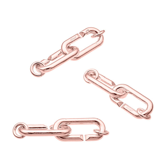 Sterling Silver Pink Gold 1 MICRON