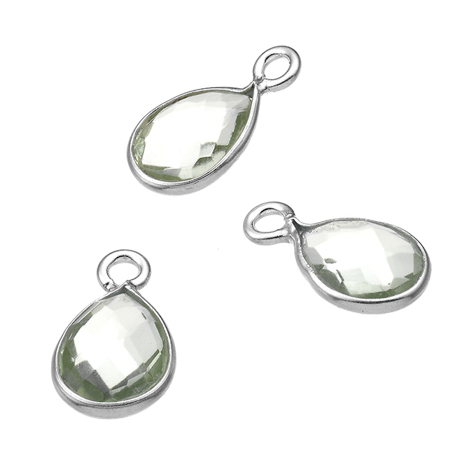 Sterling Silver White Rhodium