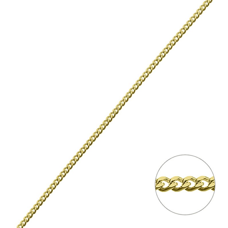 Yellow Gold 3µ – Curb chain 1,66mm (1m)