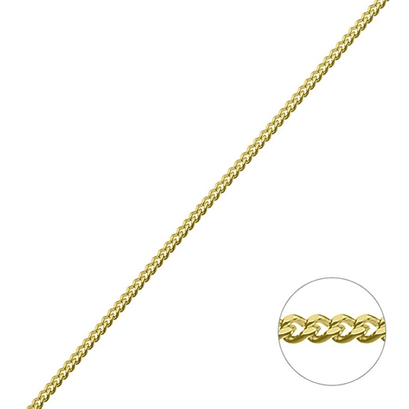 Yellow Gold 3µ – Curb chain 1,9mm (1m)