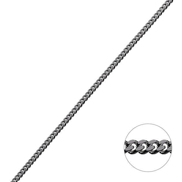 Rodiato Nero – Catena gourmetta 2,1mm (1m)
