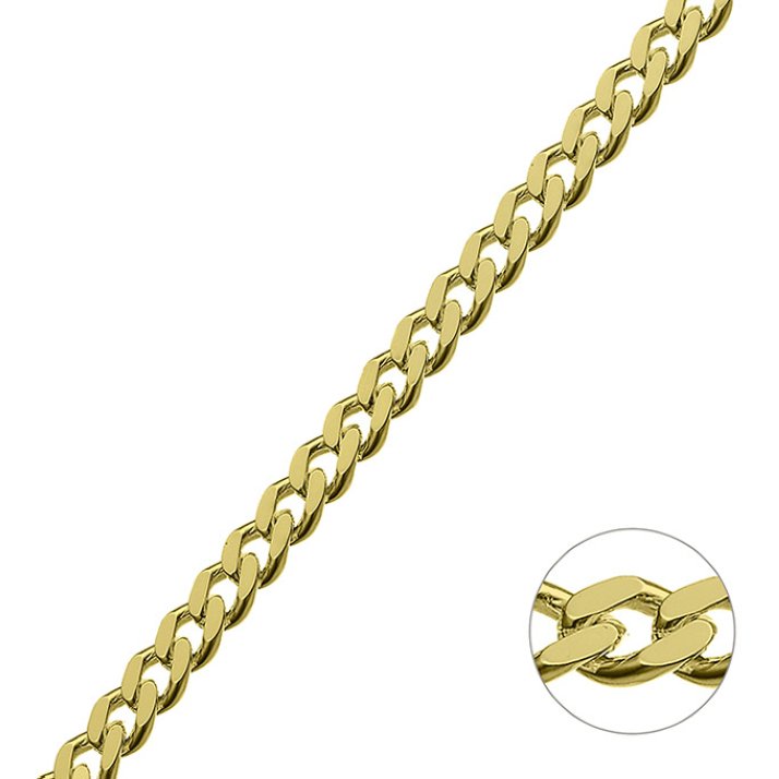 Yellow Gold 3µ – 5,5mm curb chain (1m)