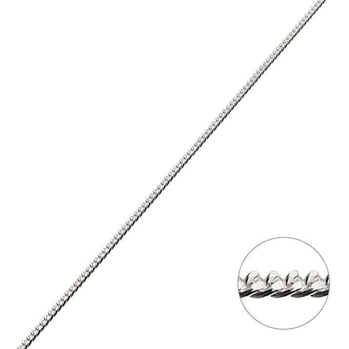 Sterling Silver White Rhodium