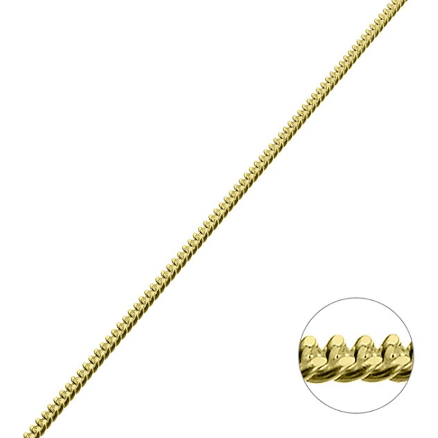GOLDFILLED – Catena groumette 1,25mm (1m)
