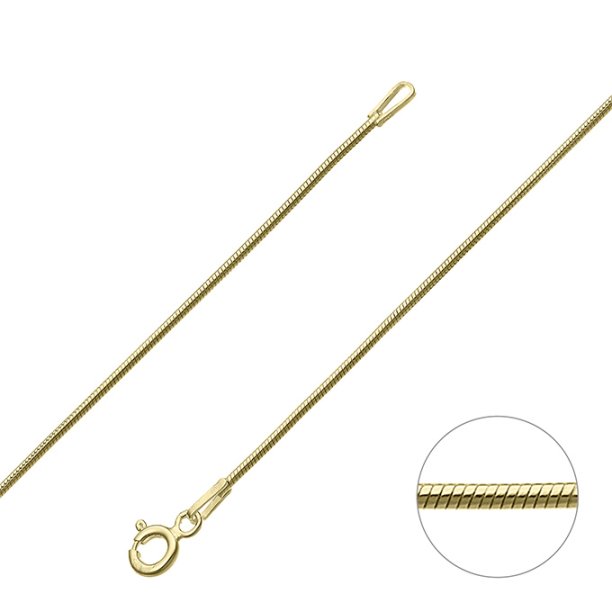 Placcato Oro 1µ – Catena coda di topo 0,93mm (1m)