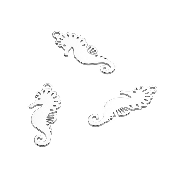 6x16mm seahorse pendant with ring (10pcs)