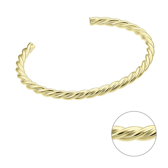 Sterling Silver Yellow Gold 1 MICRON