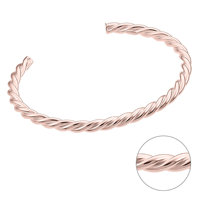 Sterling Silver Pink Gold 1 MICRON