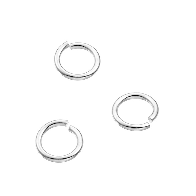 7mm open jump rings 1mm wire (approx. 100pcs)