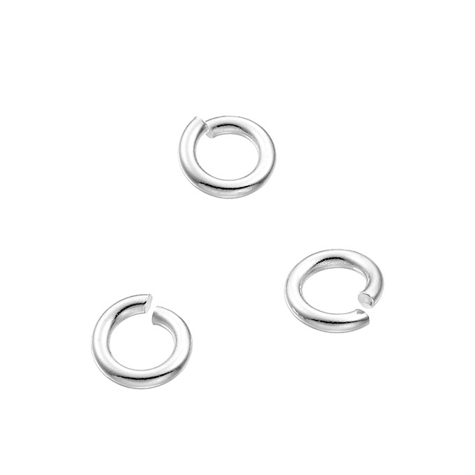 6mm open jump rings 1,2mm wire (approx. 50pcs)