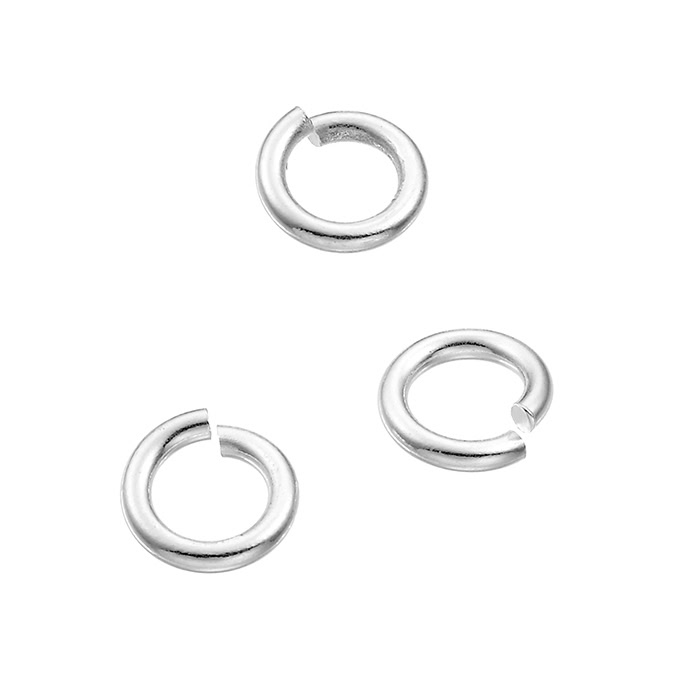 8mm open jump rings 1,5mm wire (approx. 25pcs)