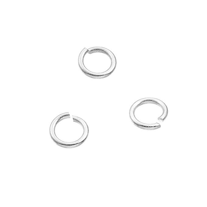 4,4mm open jump rings 0,7mm wire (approx. 100pcs)