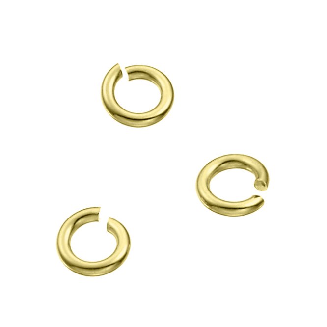 GOLDFILLED – Anneaux ouverts fil 0,75 diam int 2mm ext 3,5mm (50pcs)
