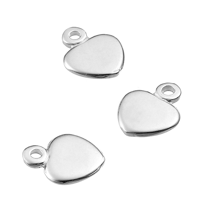 Sterling Silver White Rhodium