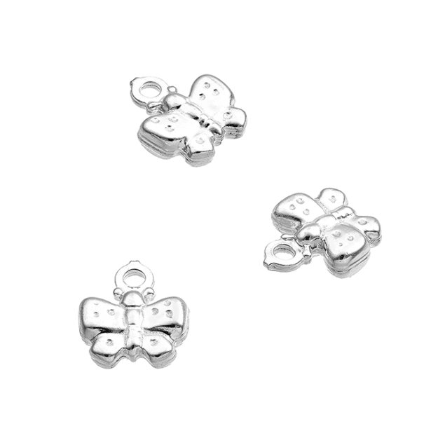 Breloques mini papillon 8mm (env. 10pcs)