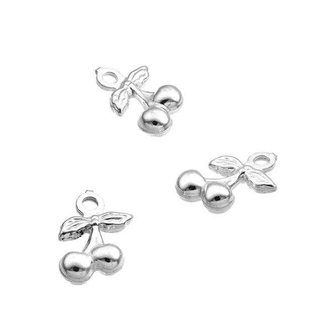 Breloques mini cerises 7mm (env. 10pcs)