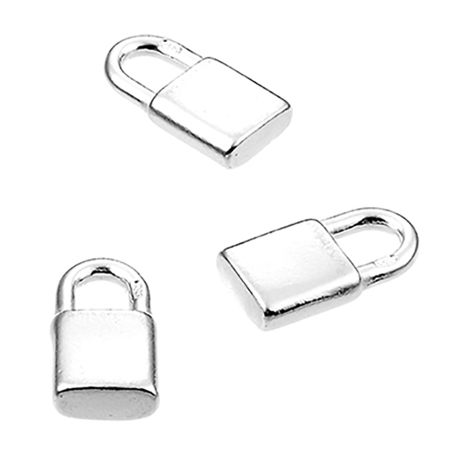 5x10mm padlock charms (5pcs)