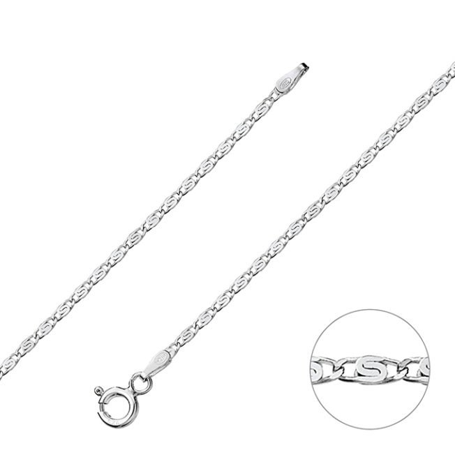 Catena maglia fantasia chiocciola 1,65mm (1m)